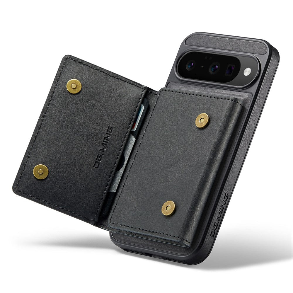 DG.MING M5 Series For Google Pixel 10  /  10 Pro Case Detachable Magnetic Leather Phone Cover with Card Slots
