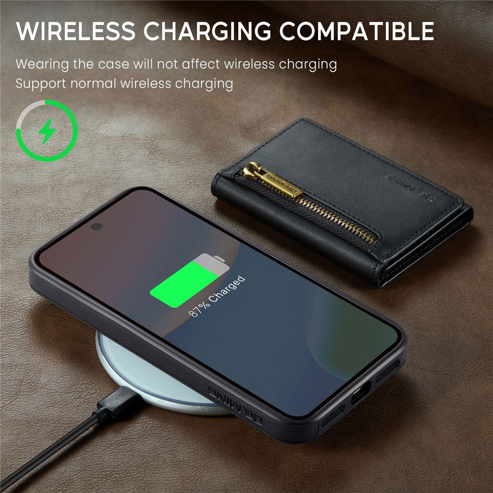 DG.MING M5 Series For Google Pixel 10  /  10 Pro Case Detachable Magnetic Leather Phone Cover with Card Slots