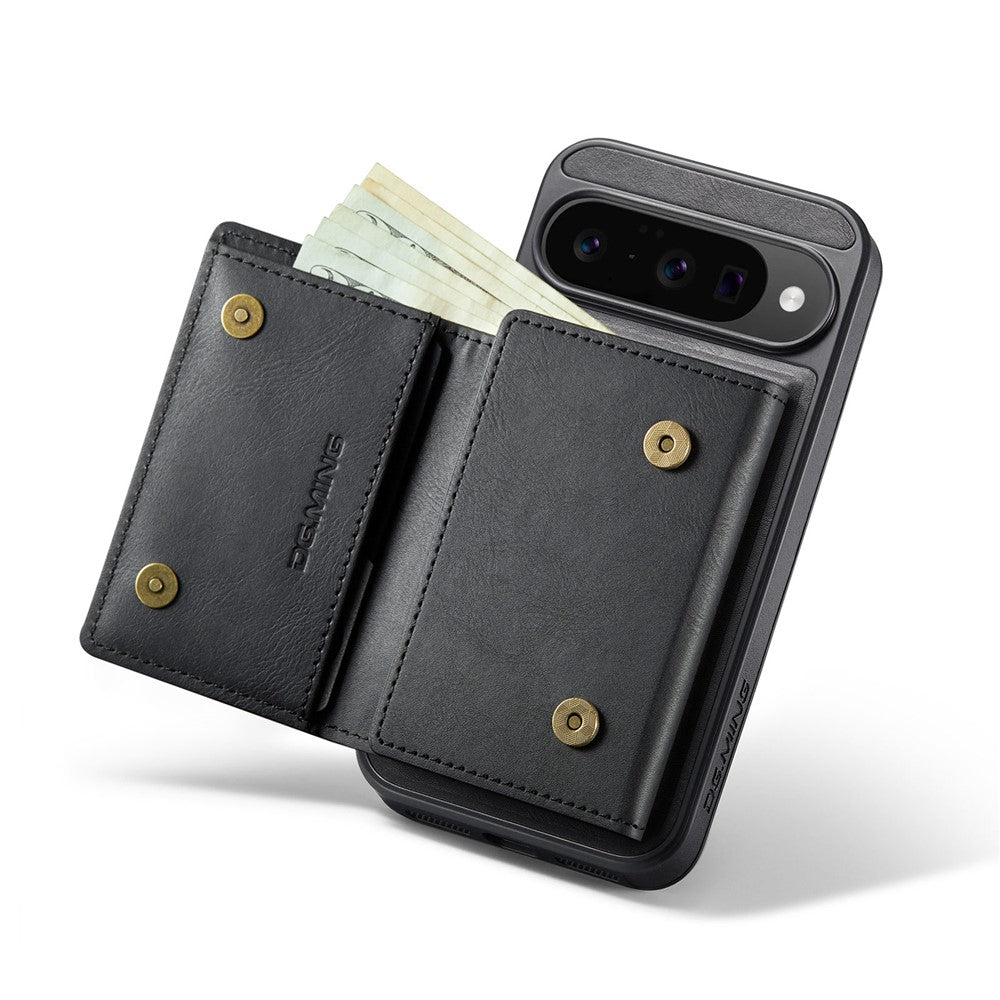 DG.MING M6 Series For Google Pixel 10  /  10 Pro Case Magnetic Wallet PU + PC + TPU Phone Cover
