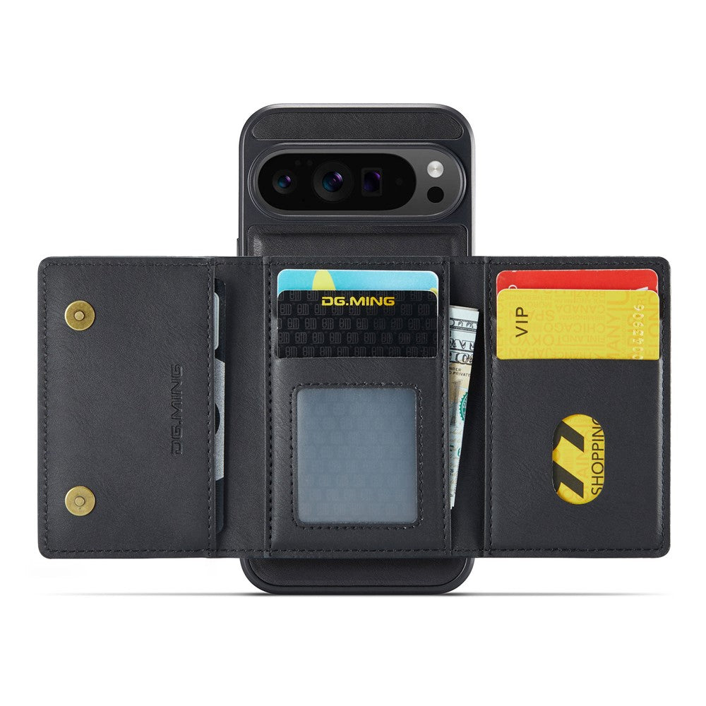DG.MING M5 Series For Google Pixel 10 Pro XL Case Detachable Magnetic Leather Phone Cover with Card Slots