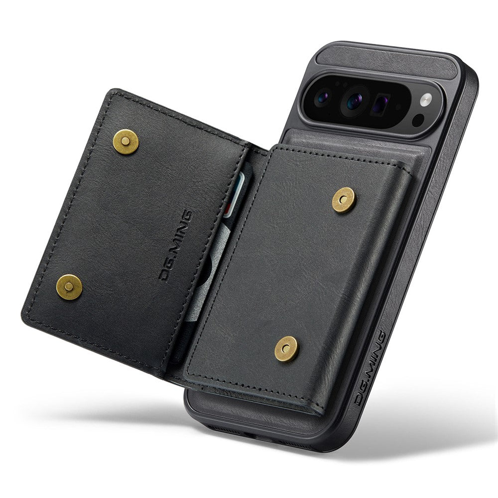DG.MING M5 Series For Google Pixel 10 Pro XL Case Detachable Magnetic Leather Phone Cover with Card Slots