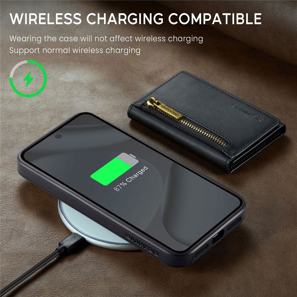 DG.MING M5 Series For Google Pixel 10 Pro XL Case Detachable Magnetic Leather Phone Cover with Card Slots