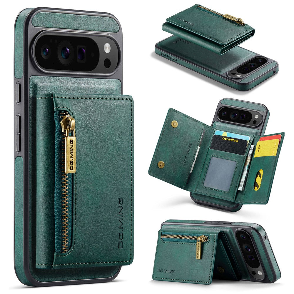 DG.MING M5 Series For Google Pixel 10 Pro XL Case Detachable Magnetic Leather Phone Cover with Card Slots