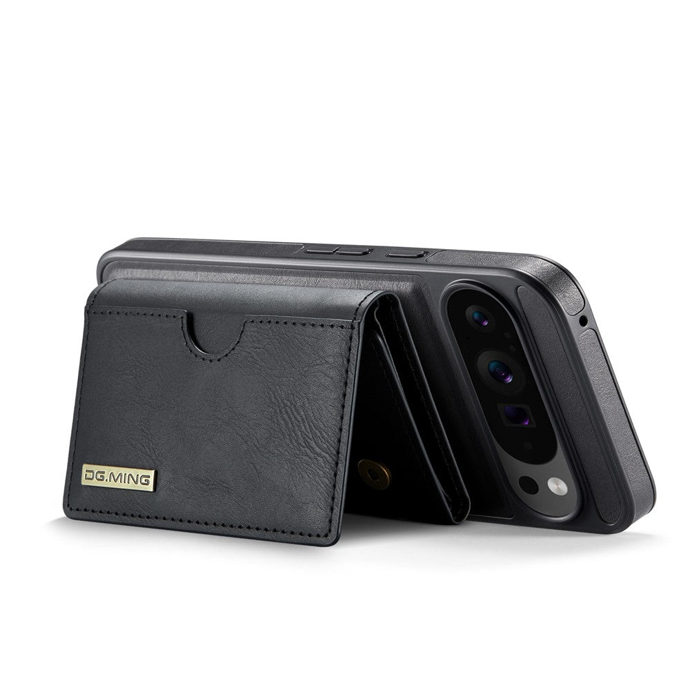 DG.MING M6 Series For Google Pixel 10 Pro XL Case Magnetic Wallet PU + PC + TPU Phone Cover