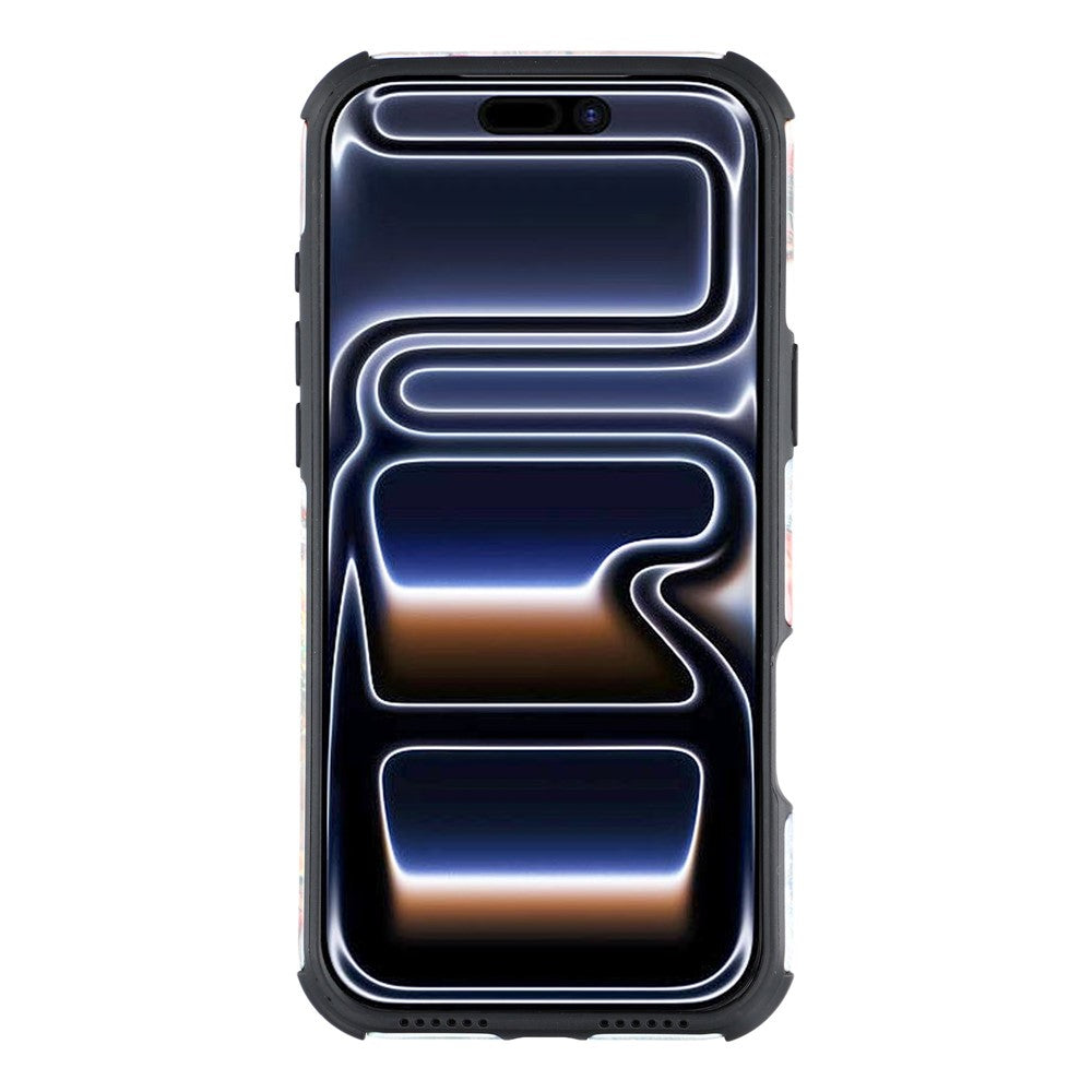 For iPhone 17 Pro Max Case IMD Pattern Design Corner Protection PC + TPU Phone Cover