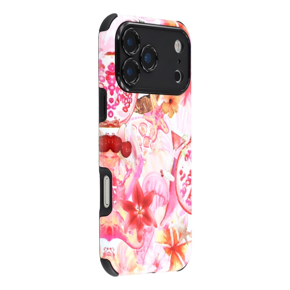 For iPhone 17 Pro Max Case IMD Pattern Design Corner Protection PC + TPU Phone Cover
