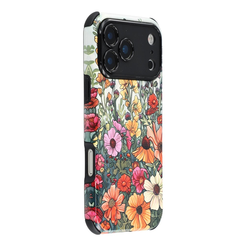 For iPhone 17 Pro Max Case IMD Pattern Design Corner Protection PC + TPU Phone Cover