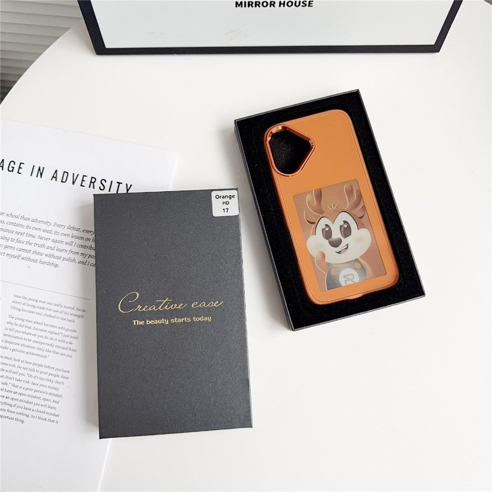 For iPhone 17 Smart E-Ink Phone Case 4 Color HD 4 inch Display NFC DIY Customized Screen
