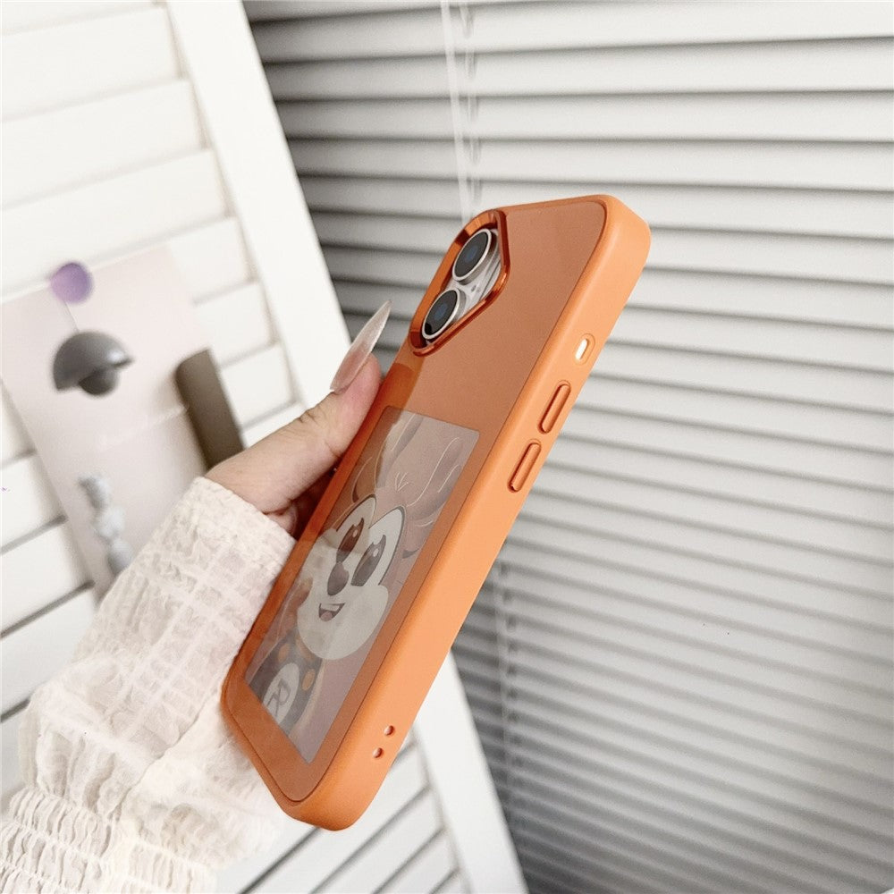 For iPhone 17 Smart E-Ink Phone Case 4 Color HD 4 inch Display NFC DIY Customized Screen