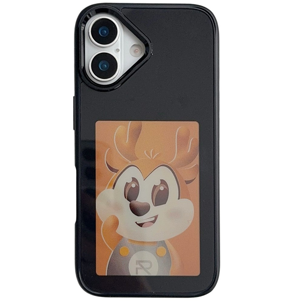 For iPhone 17 Smart E-Ink Phone Case 4 Color HD 4 inch Display NFC DIY Customized Screen