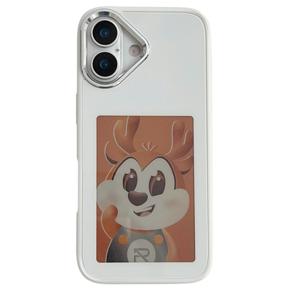 For iPhone 17 Smart E-Ink Phone Case 4 Color HD 4 inch Display NFC DIY Customized Screen