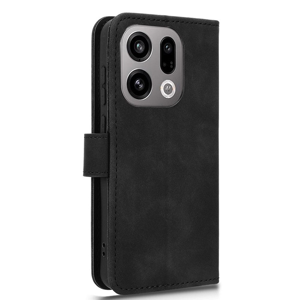 For Oppo Find X9 5G Leather Case Skin Feel Anti Drop Wallet Flip Phone Cover