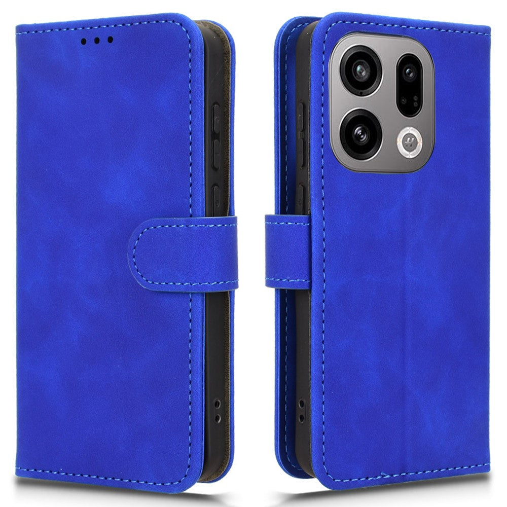 For Oppo Find X9 5G Leather Case Skin Feel Anti Drop Wallet Flip Phone Cover