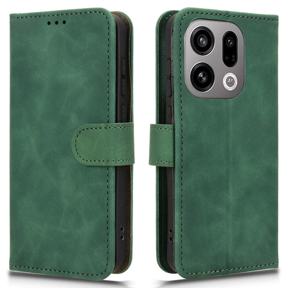 For Oppo Find X9 5G Leather Case Skin Feel Anti Drop Wallet Flip Phone Cover