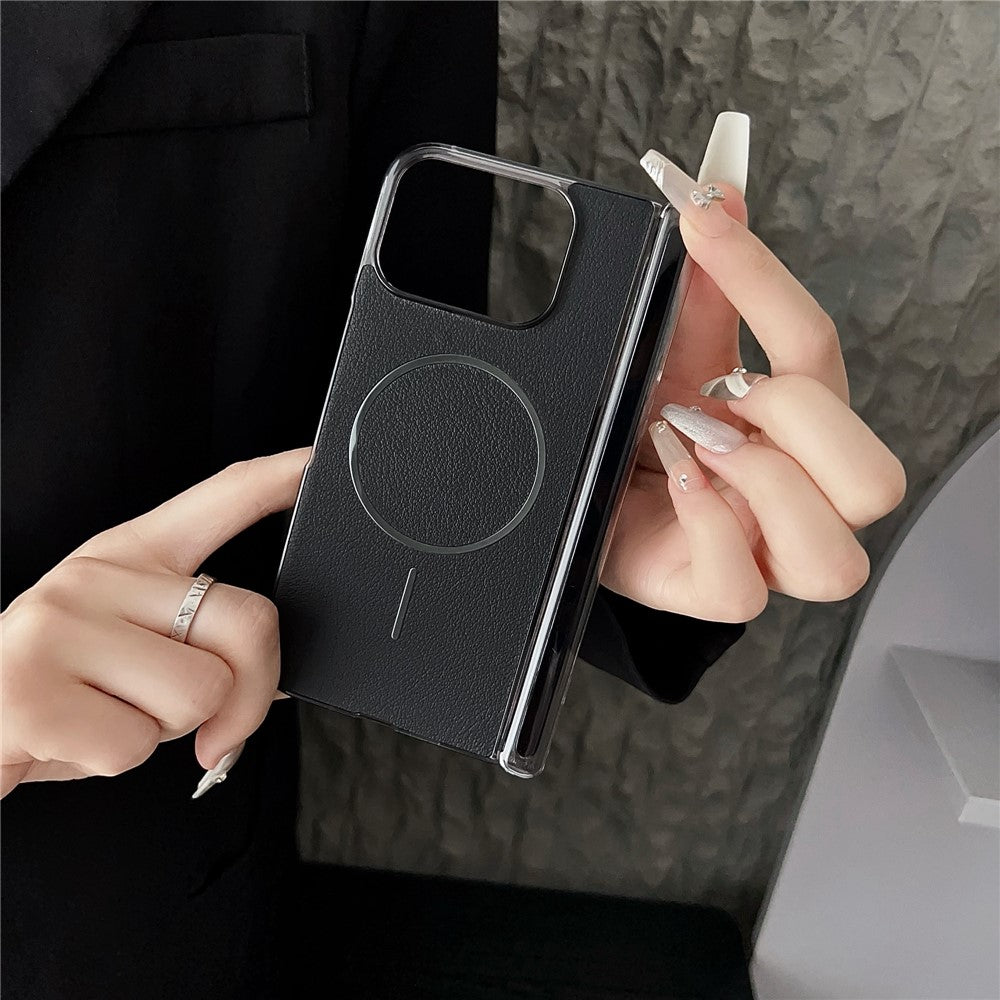 For Google Pixel 10 Pro Fold Phone Case Compatible with MagSafe Leather + PC Protective Cover