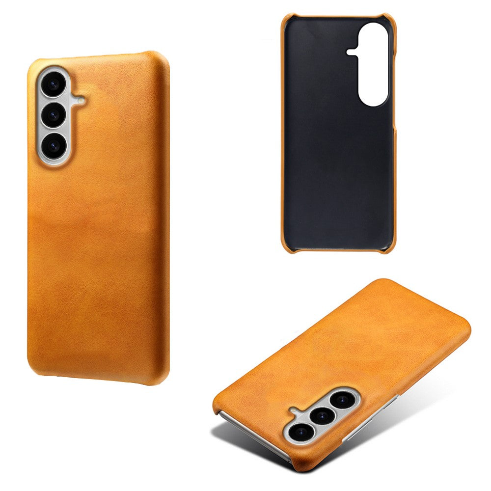 For Samsung Galaxy S26 / S26 Pro Case Calf Texture PU Leather Hard PC Protective Phone Cover