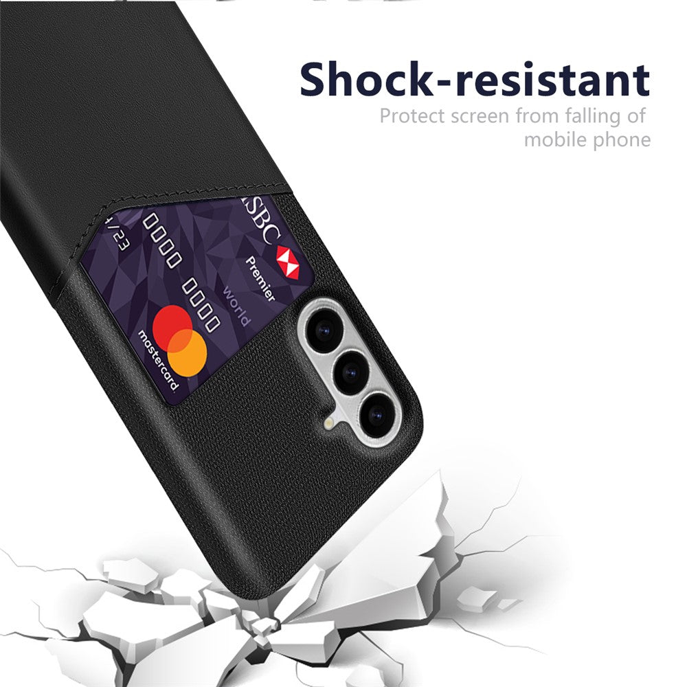 For Samsung Galaxy S26 / S26 Pro Case PU Leather Cloth Texture Hard PC Phone Cover with Card Holder