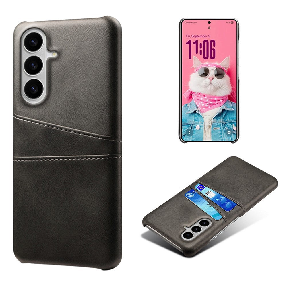 For Samsung Galaxy S26 / S26 Pro Case Dual Card Slots PU Leather + Hard PC Phone Cover