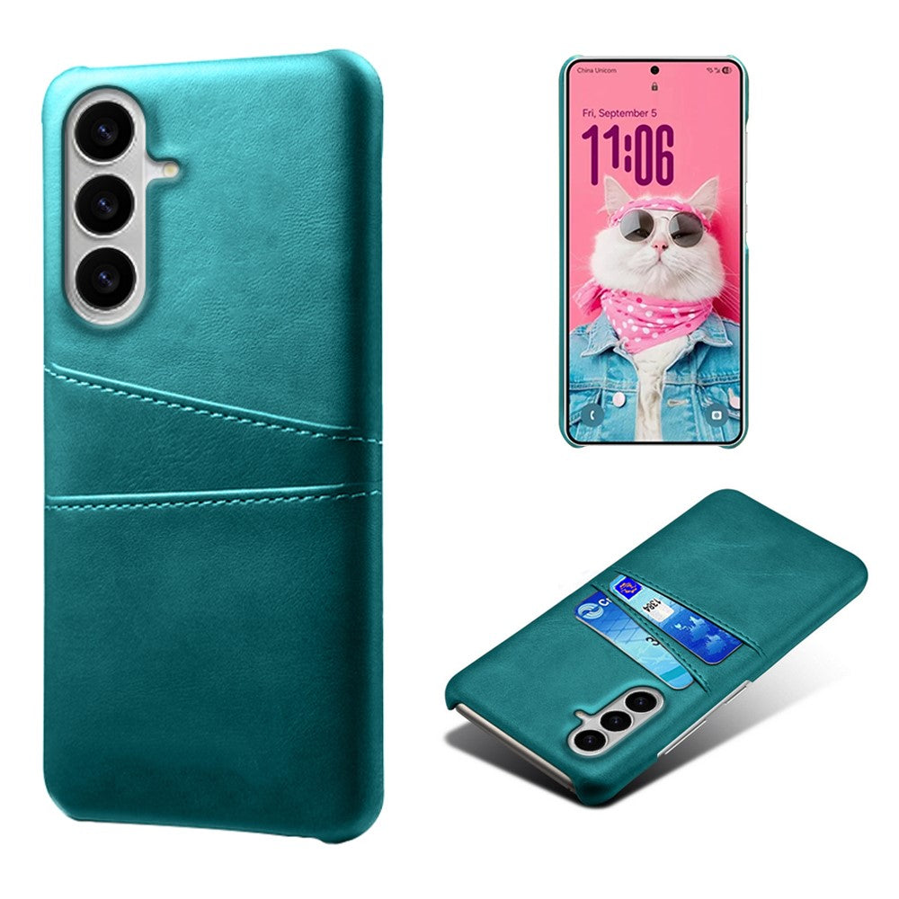 For Samsung Galaxy S26 / S26 Pro Case Dual Card Slots PU Leather + Hard PC Phone Cover