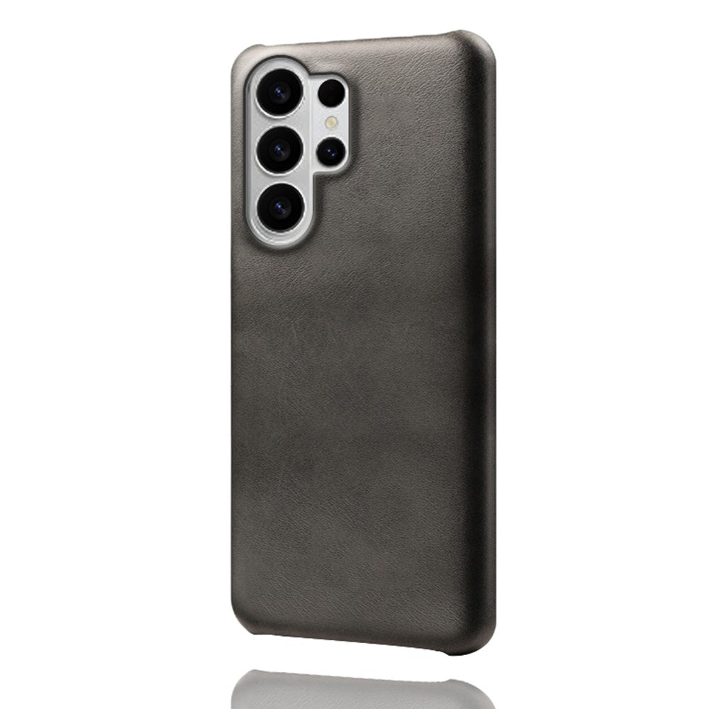 For Samsung Galaxy S26 Ultra Case Calf Texture PU Leather Hard PC Protective Phone Cover