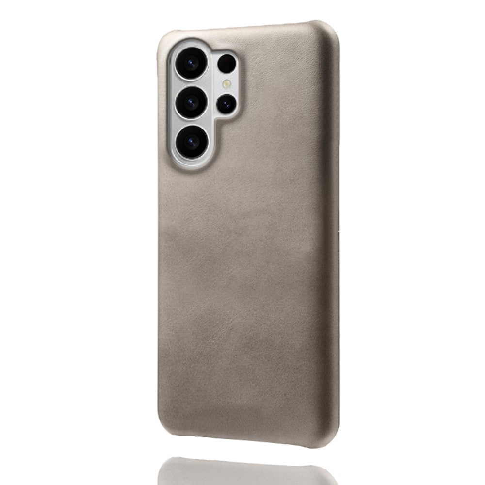 For Samsung Galaxy S26 Ultra Case Calf Texture PU Leather Hard PC Protective Phone Cover