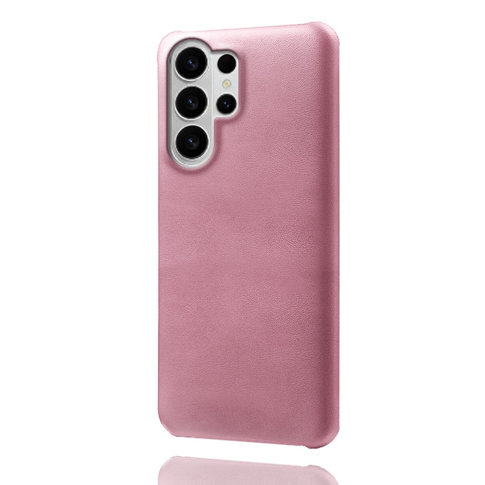 For Samsung Galaxy S26 Ultra Case Calf Texture PU Leather Hard PC Protective Phone Cover