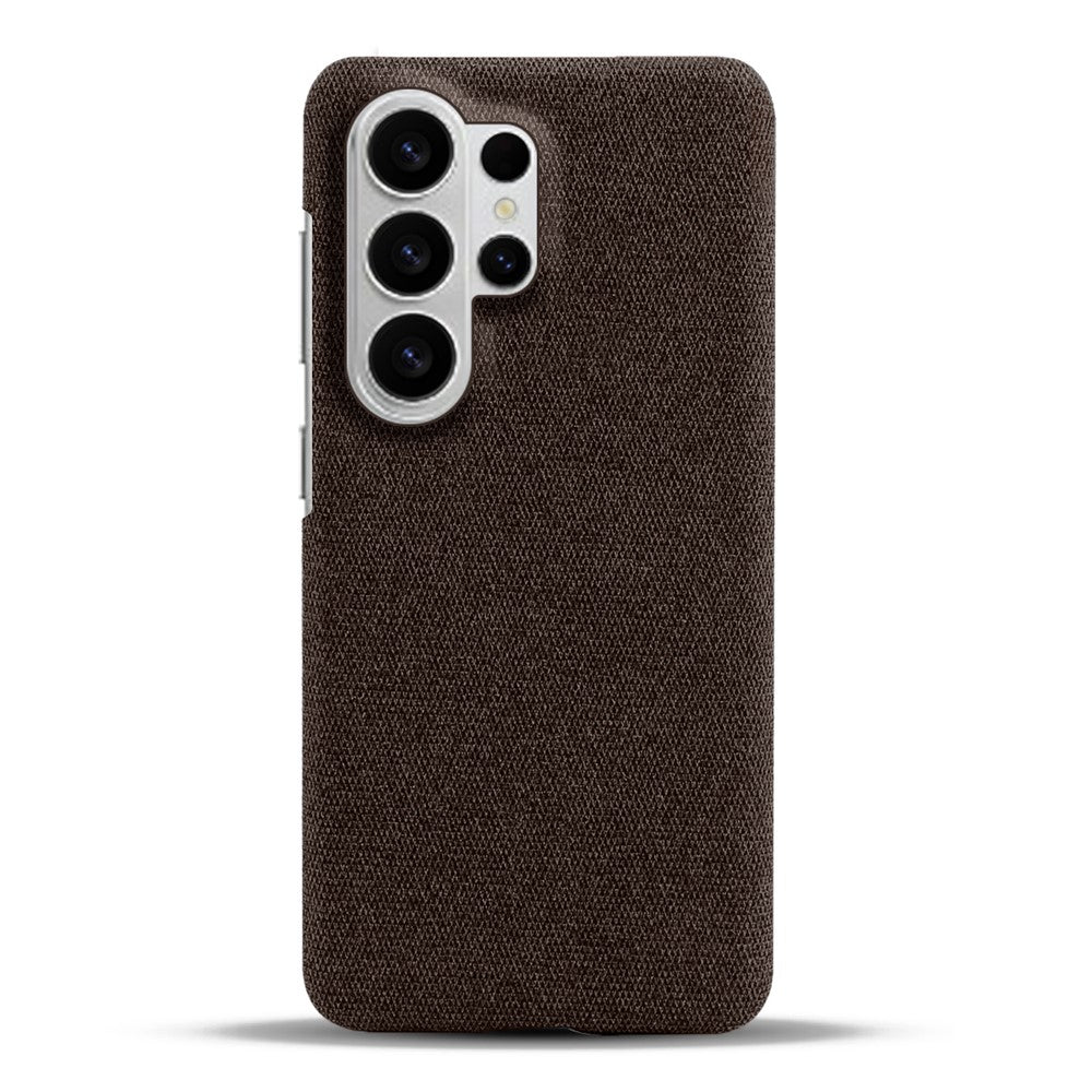Coque de téléphone Samsung Galaxy S26 Ultra en tissu texturé anti-rayures avec dos de protection en polycarbonate