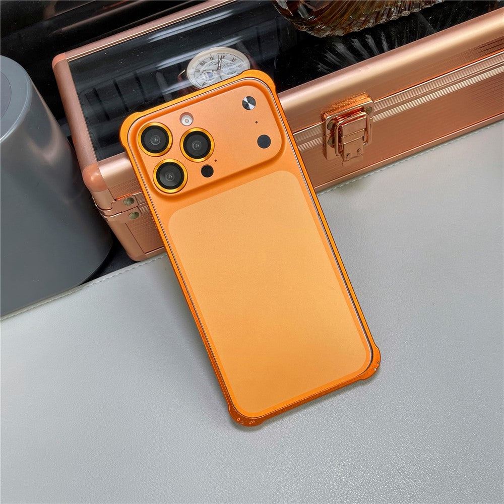 For iPhone 14 Pro Max Metal Case Transfer to 17 Pro Max Phone Cover with Camera Lens Protector