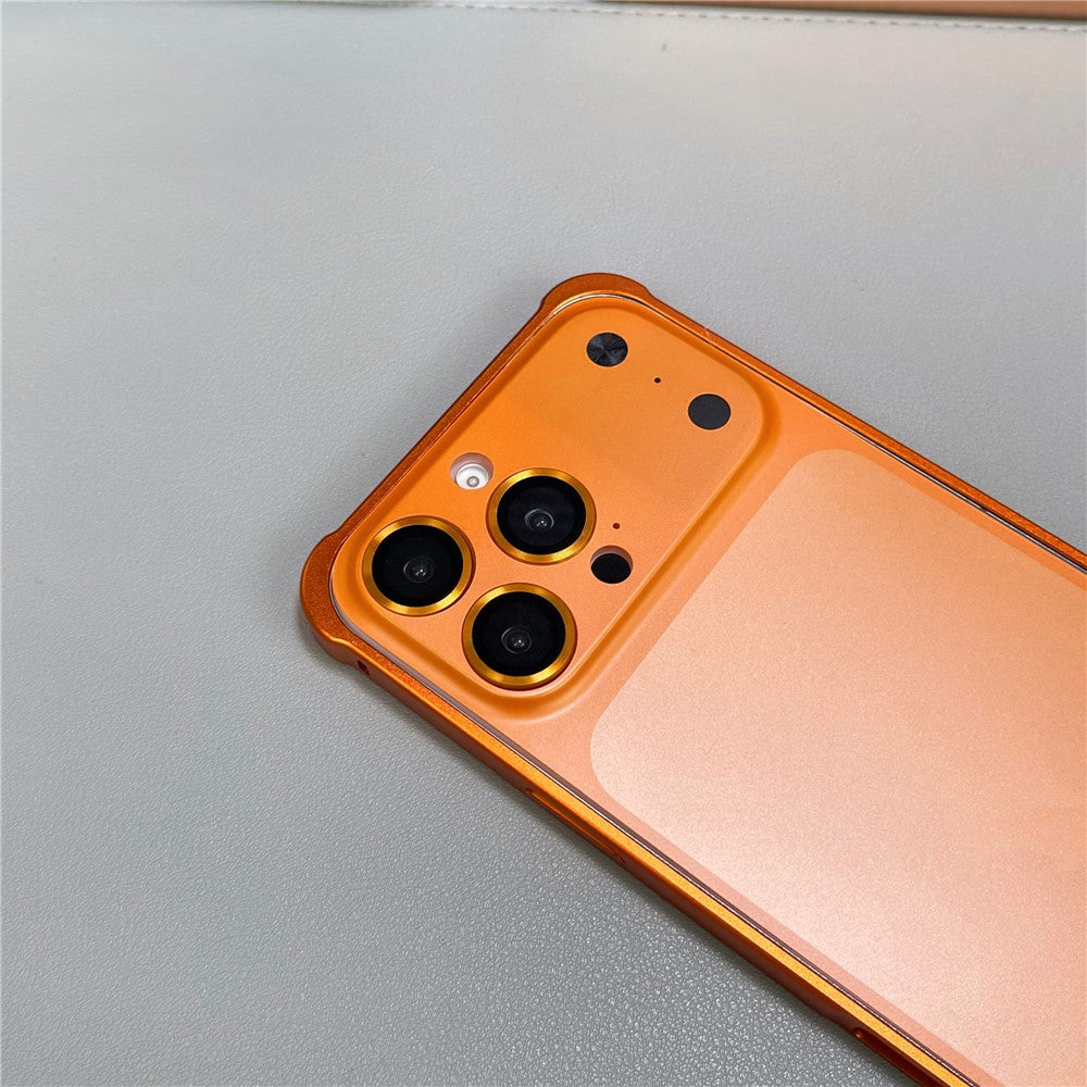 For iPhone 14 Pro Max Metal Case Transfer to 17 Pro Max Phone Cover with Camera Lens Protector