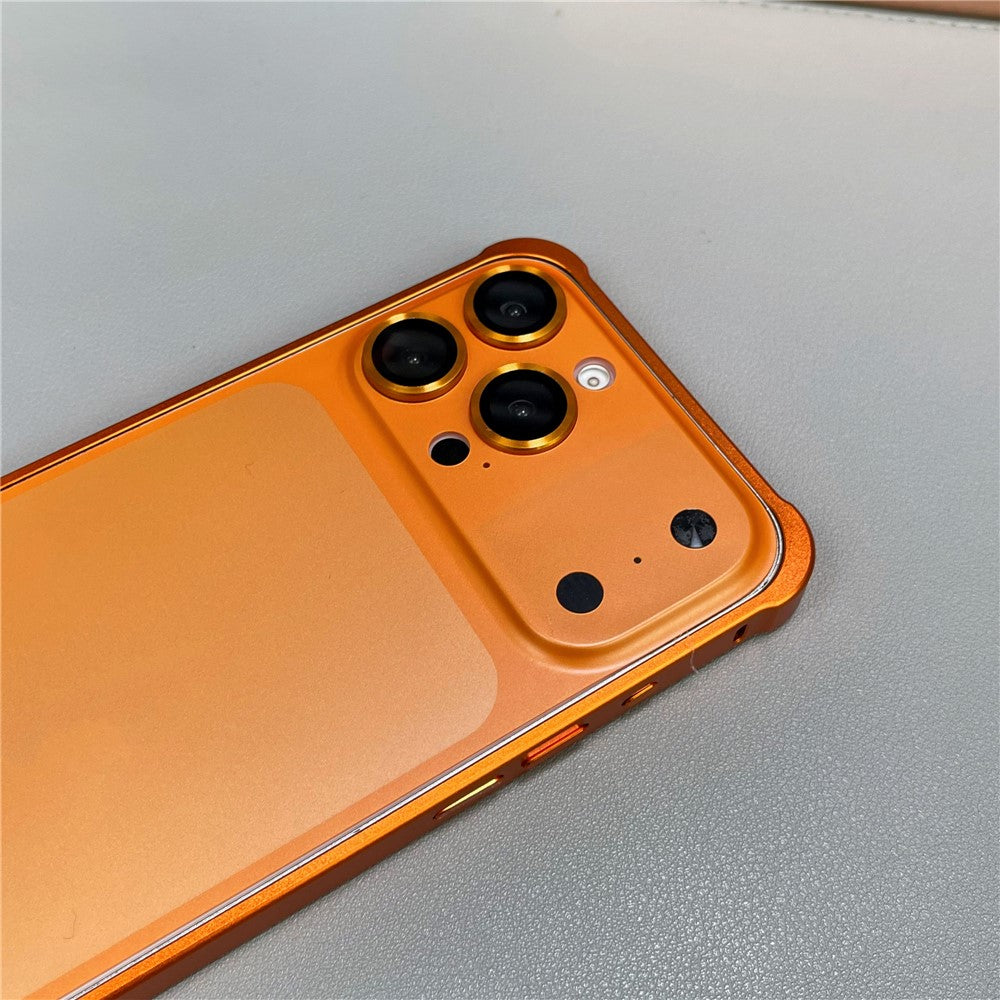 For iPhone 13 Pro Metal Case Transfer to 17 Pro Phone Cover with Camera Lens Protector
