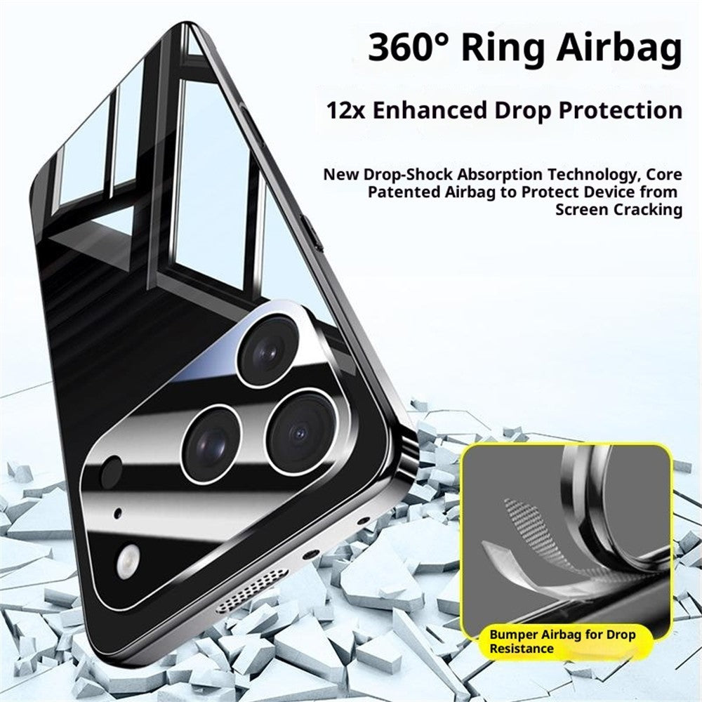 Coque pour iPhone 17 Pro en polycarbonate électroplaqué avec protection d'objectif pour appareil photo