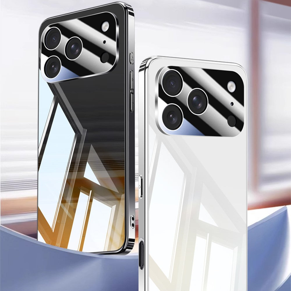 Coque pour iPhone 17 Pro en polycarbonate électroplaqué avec protection d'objectif pour appareil photo