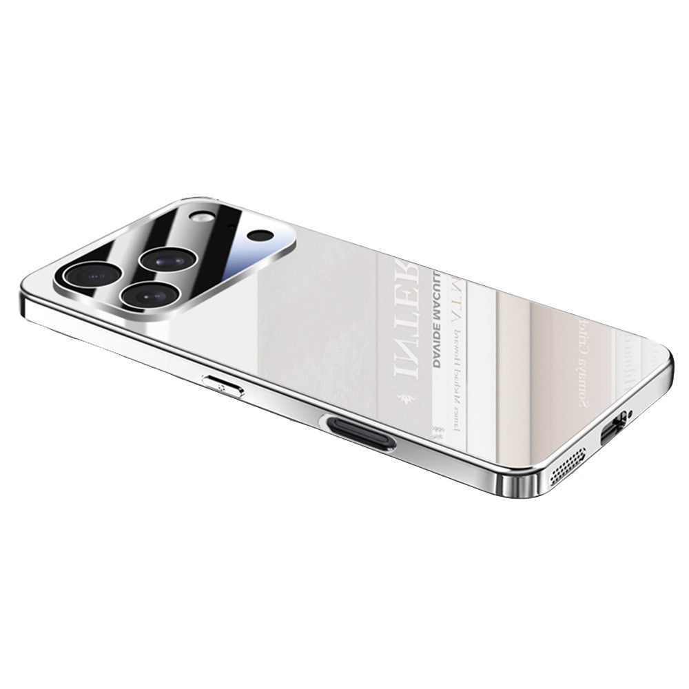 Coque pour iPhone 17 Pro Max, revêtement arrière en polycarbonate électroplaqué avec protection d'objectif pour appareil photo
