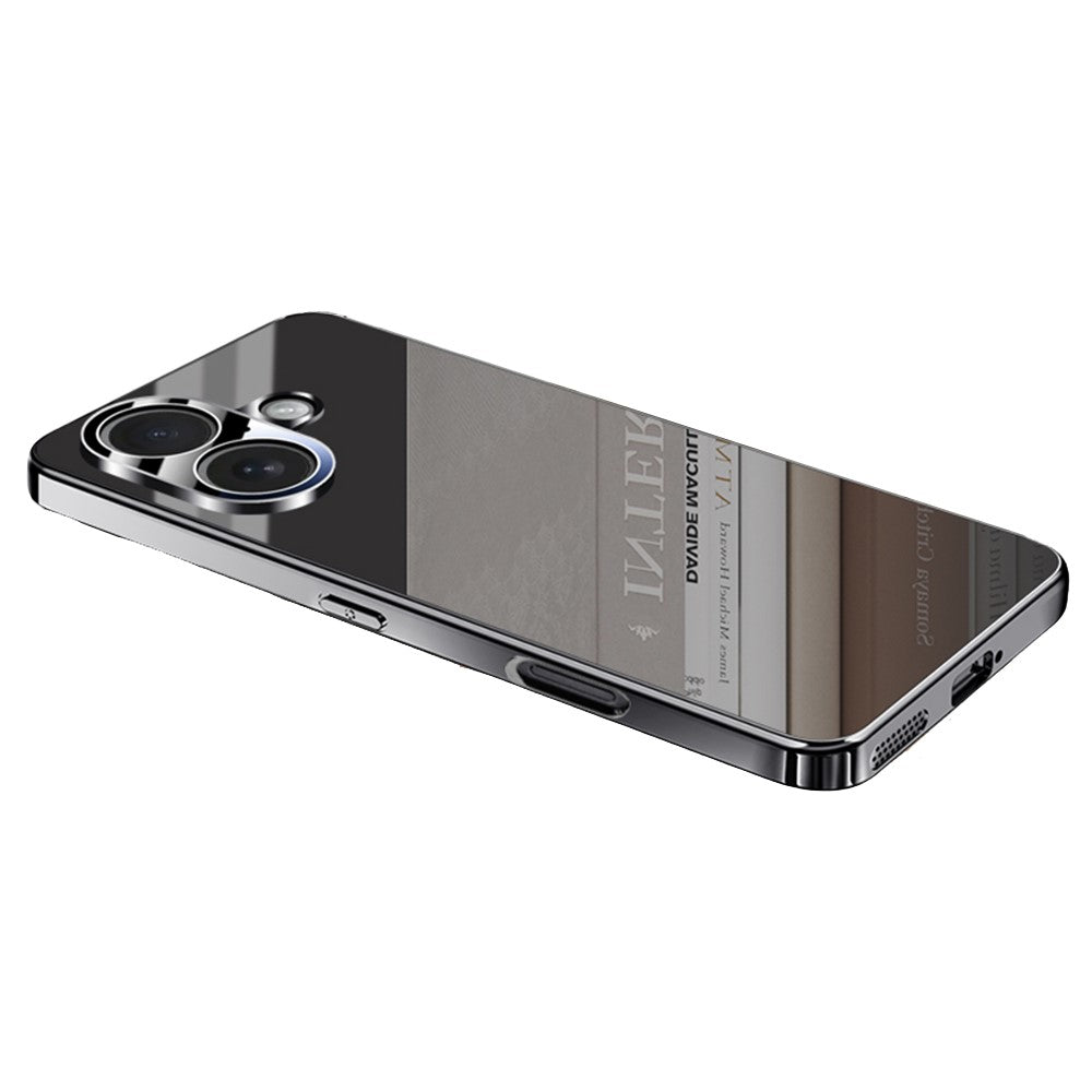 For iPhone 17 Case Electroplating PC Phone Back Cover with Camera Lens Protector