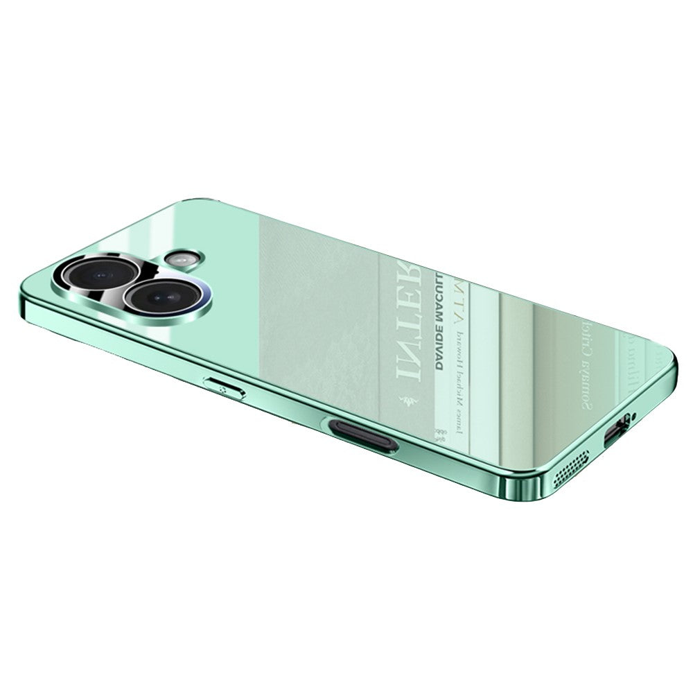 For iPhone 17 Case Electroplating PC Phone Back Cover with Camera Lens Protector