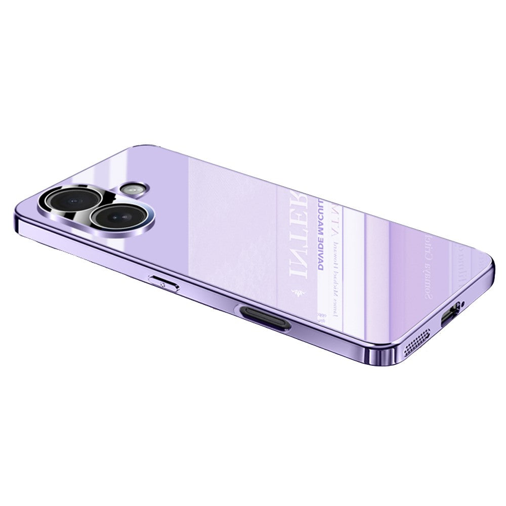 For iPhone 17 Case Electroplating PC Phone Back Cover with Camera Lens Protector