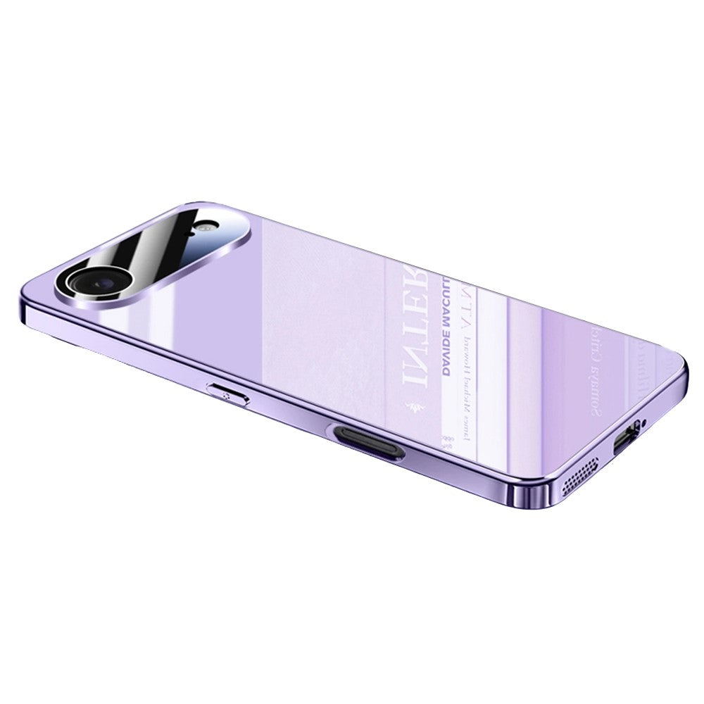 For iPhone Air Case Electroplating PC Phone Back Cover with Camera Lens Protector