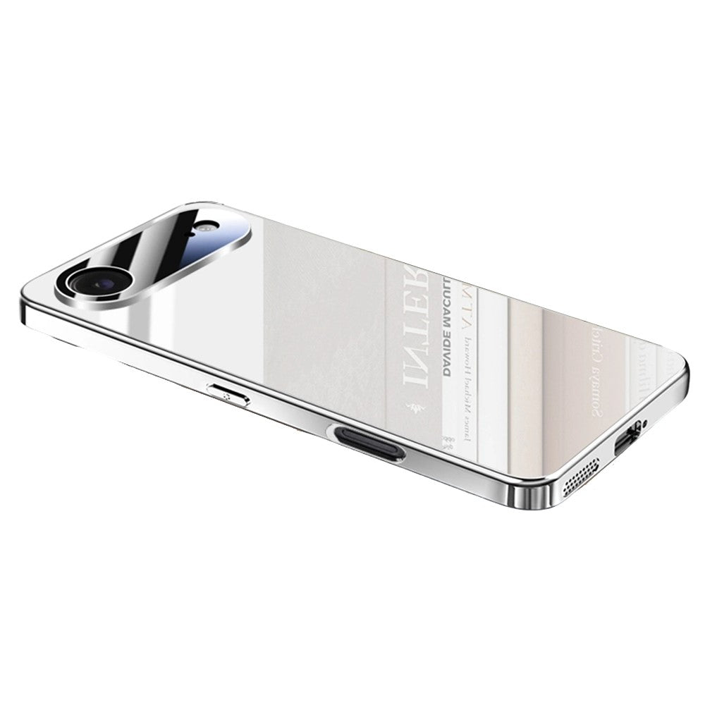 For iPhone Air Case Electroplating PC Phone Back Cover with Camera Lens Protector