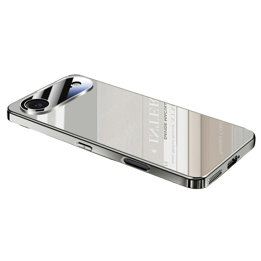 For iPhone Air Case Electroplating PC Phone Back Cover with Camera Lens Protector