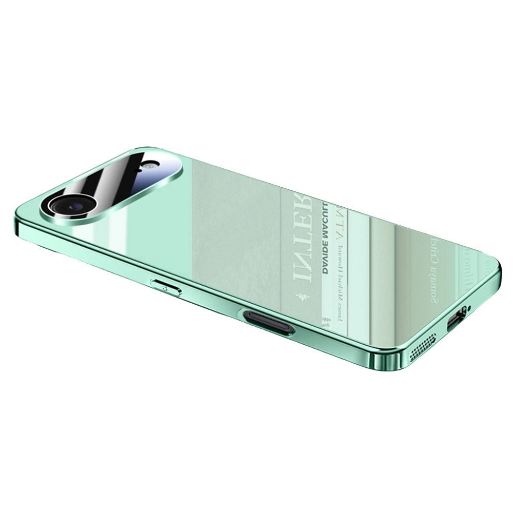 For iPhone Air Case Electroplating PC Phone Back Cover with Camera Lens Protector