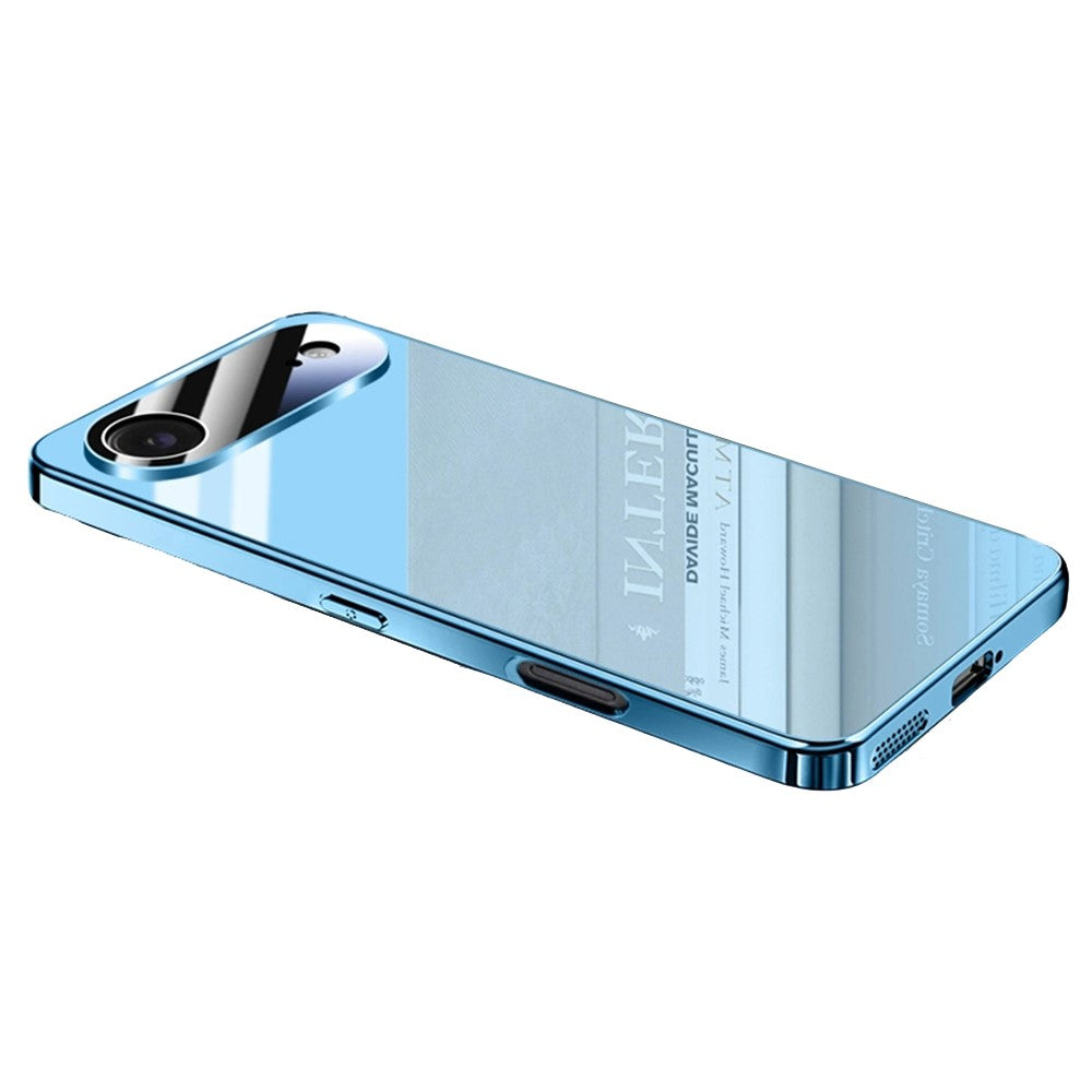 For iPhone Air Case Electroplating PC Phone Back Cover with Camera Lens Protector