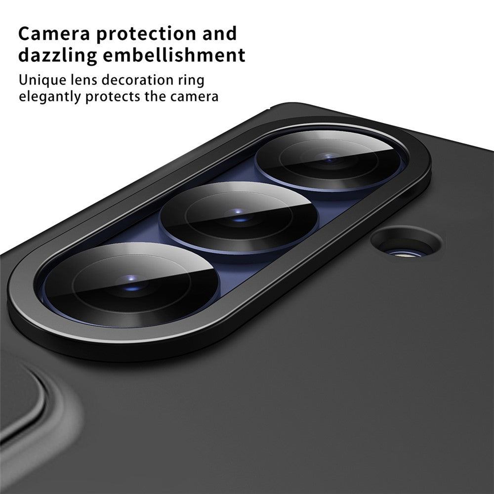 For Samsung Galaxy Z Fold7 5G Case Card Holder Kickstand Wristband PC Phone Cover with Stylus / Pen Slot