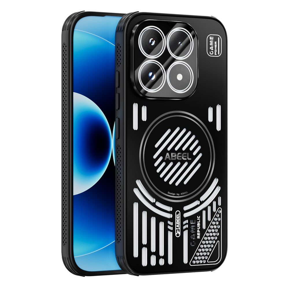 ABEEL For Xiaomi 17 Magnetic Cooling Case Compatible with MagSafe TPU + PC + Aluminium Phone Cover