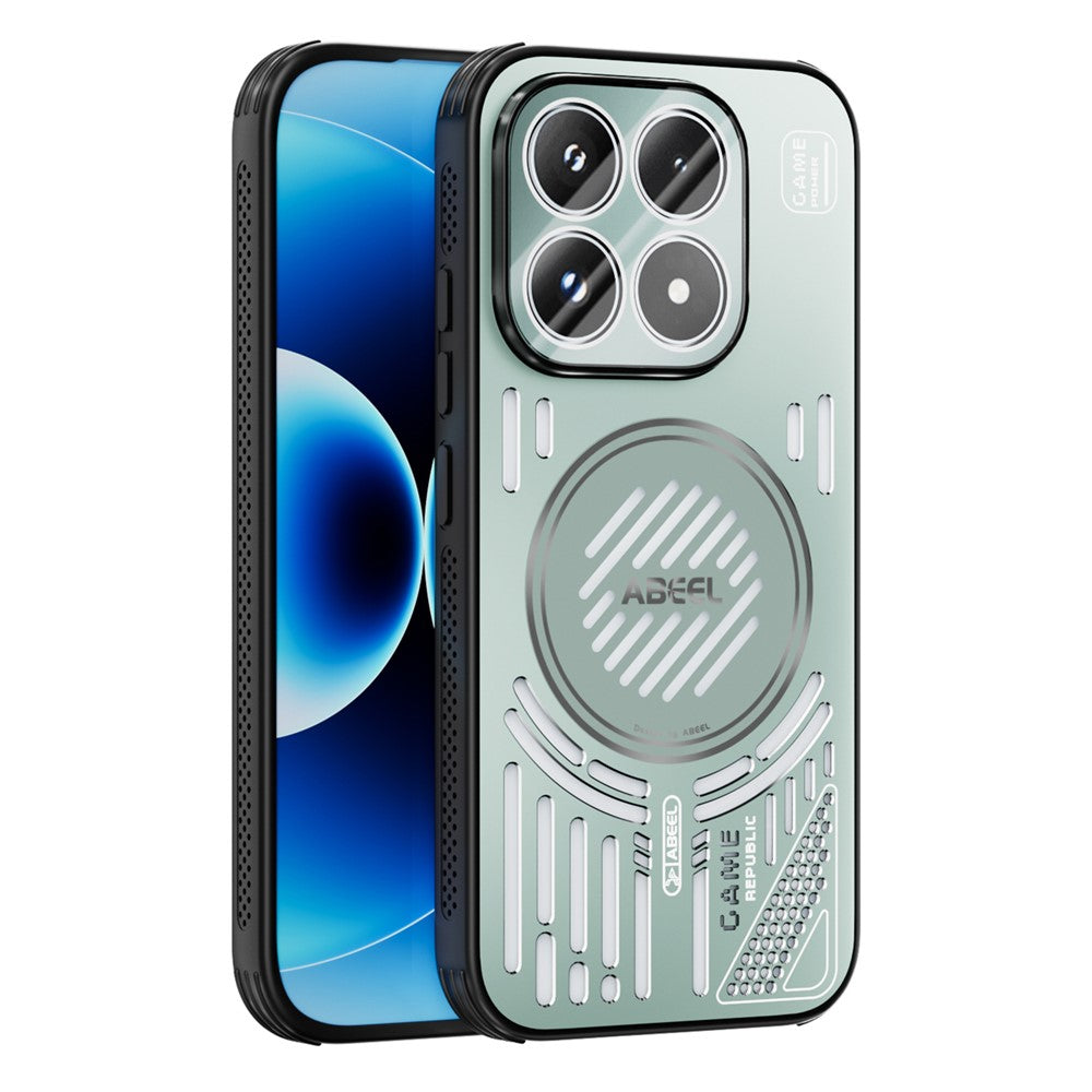 ABEEL For Xiaomi 17 Magnetic Cooling Case Compatible with MagSafe TPU + PC + Aluminium Phone Cover