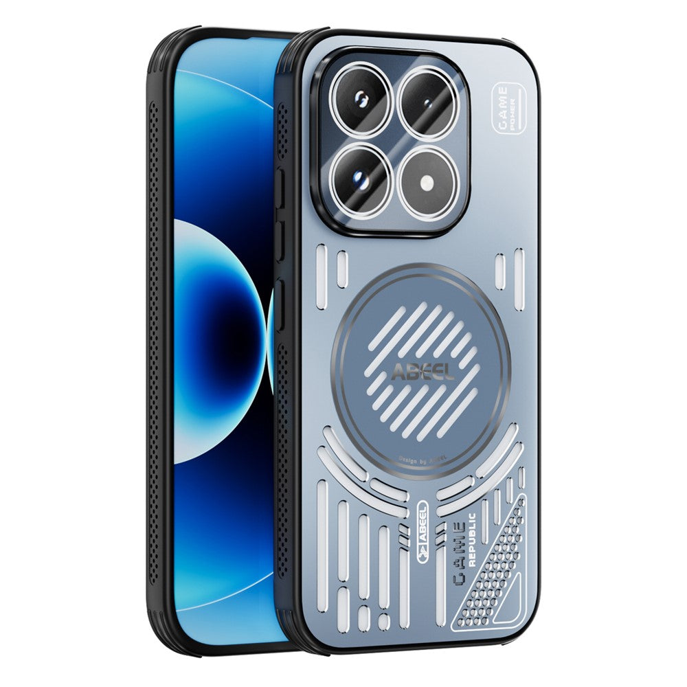 ABEEL For Xiaomi 17 Magnetic Cooling Case Compatible with MagSafe TPU + PC + Aluminium Phone Cover