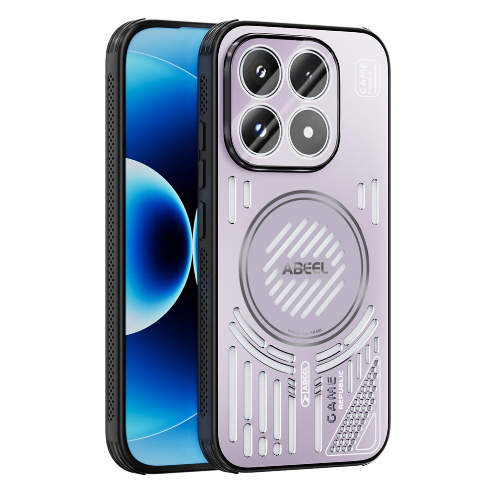 ABEEL For Xiaomi 17 Magnetic Cooling Case Compatible with MagSafe TPU + PC + Aluminium Phone Cover