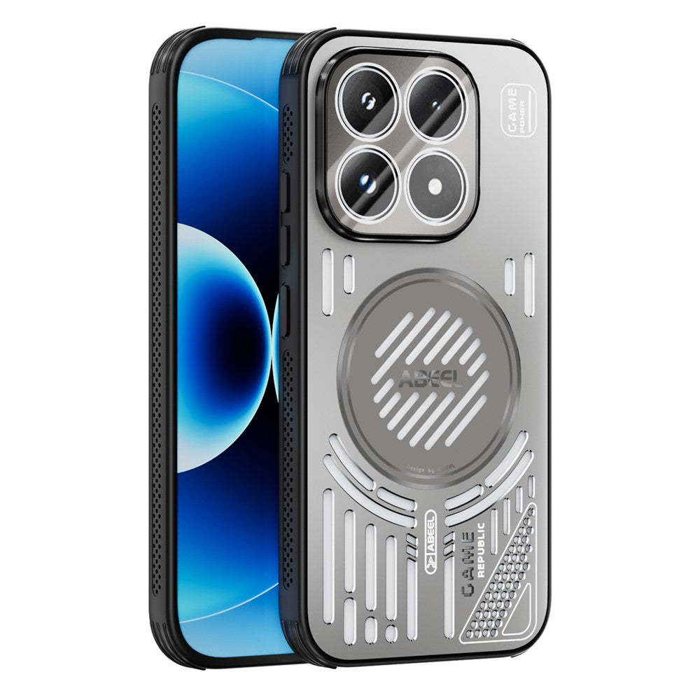 ABEEL For Xiaomi 17 Magnetic Cooling Case Compatible with MagSafe TPU + PC + Aluminium Phone Cover