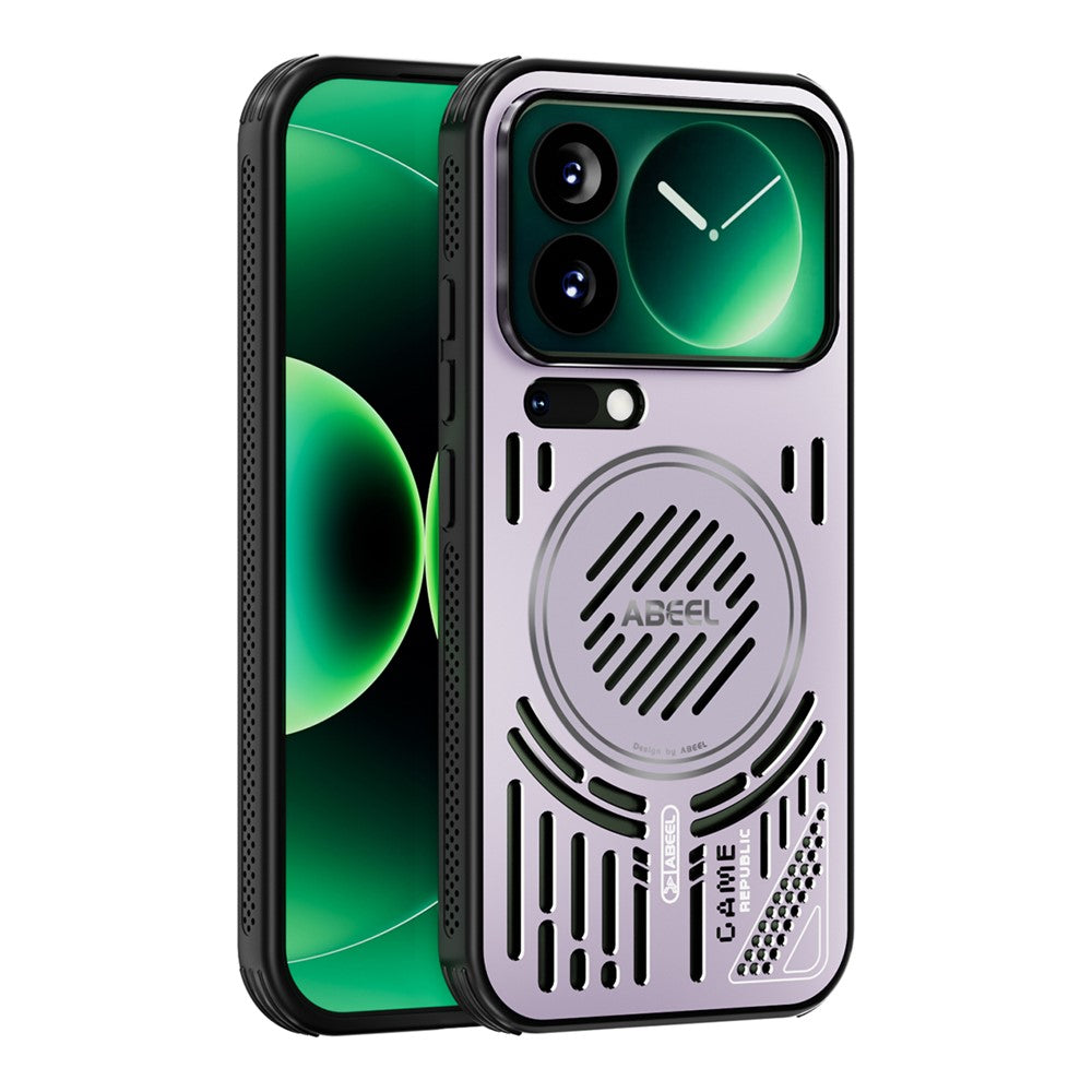 ABEEL For Xiaomi 17 Pro Magnetic Cooling Case Compatible with MagSafe TPU + PC + Aluminium Phone Cover