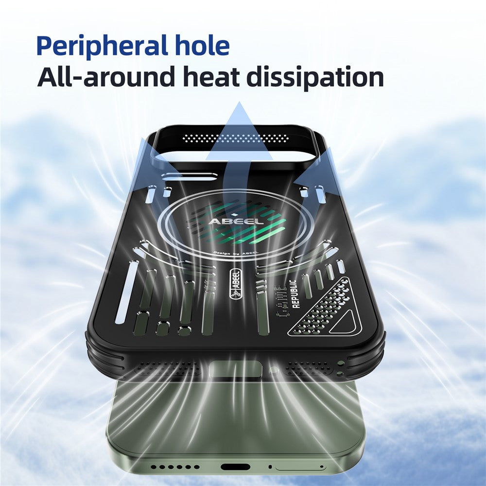ABEEL For Xiaomi 17 Pro Magnetic Cooling Case Compatible with MagSafe TPU + PC + Aluminium Phone Cover
