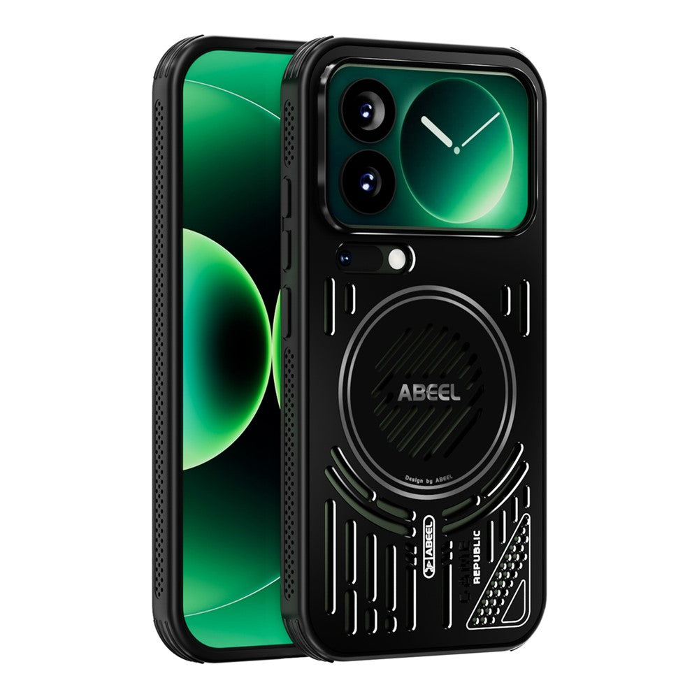 ABEEL For Xiaomi 17 Pro Magnetic Cooling Case Compatible with MagSafe TPU + PC + Aluminium Phone Cover